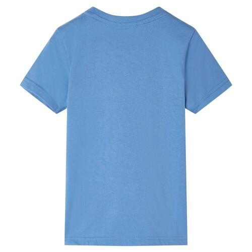 Kortærmet T-shirt til børn str. 104 blå