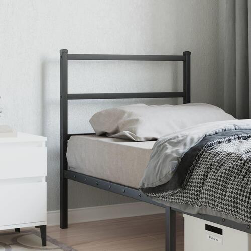 Sengegavl 75 cm metal sort