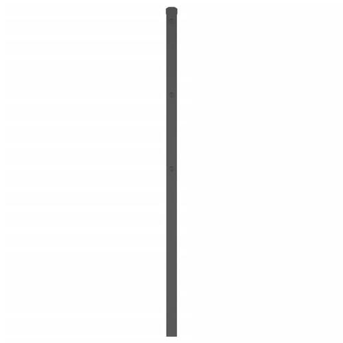 Sengegavl 200 cm metal sort