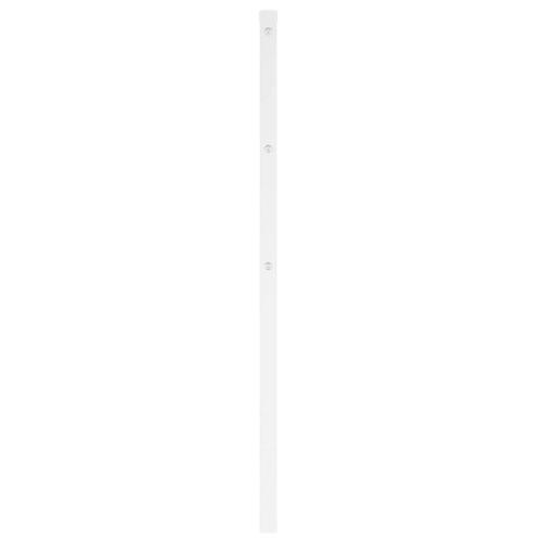 Sengegavl 100 cm metal hvid