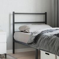 Sengegavl 90 cm metal sort