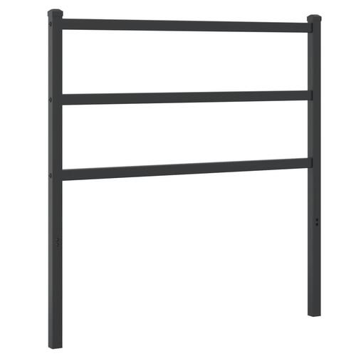 Sengegavl 90 cm metal sort
