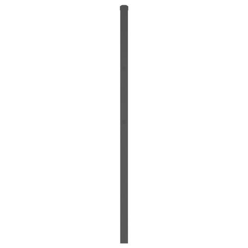 Sengegavl 180 cm metal sort