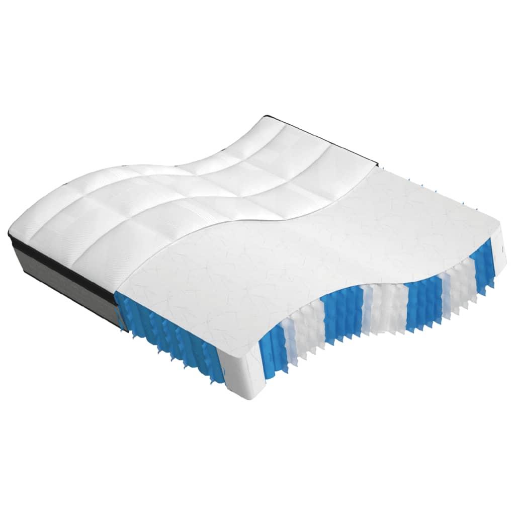 Springmadras m. pocket-fjedre medium plus 200x200 cm