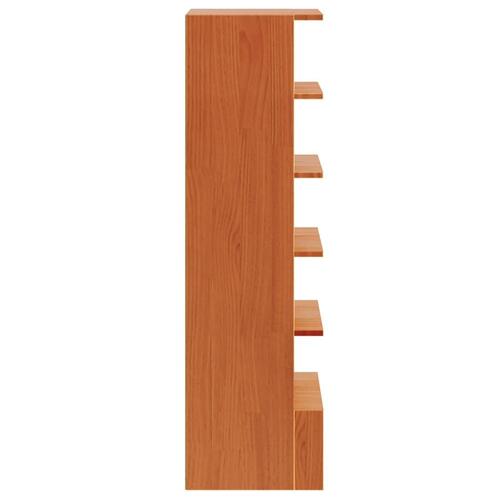 Skoreol 52x30x104 cm massivt fyrretræ gyldenbrun