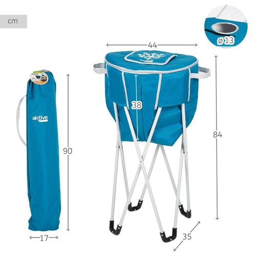 Transportabel Køleboks Aktive Blå Foldbar Med støtte 43 x 85 x 43 cm (2 enheder)