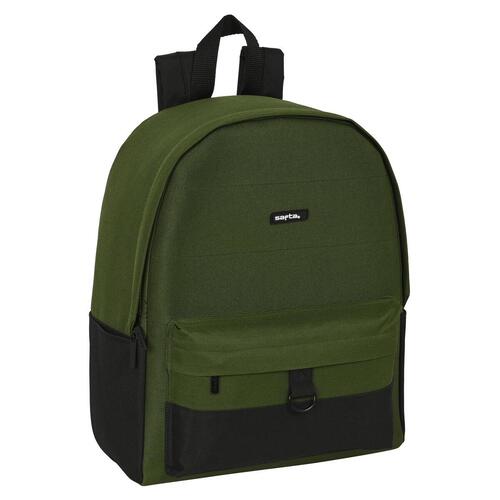 Laptop rygsæk Safta Dark Forest Sort Grøn 31 x 40 x 16 cm