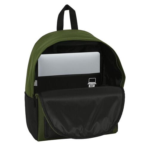 Laptop rygsæk Safta Dark Forest Sort Grøn 31 x 40 x 16 cm