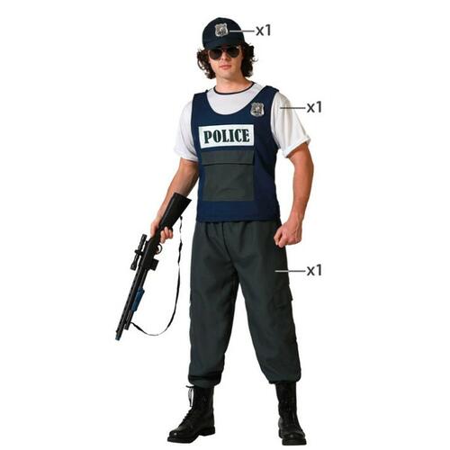 Kostume til voksne Politimand XL
