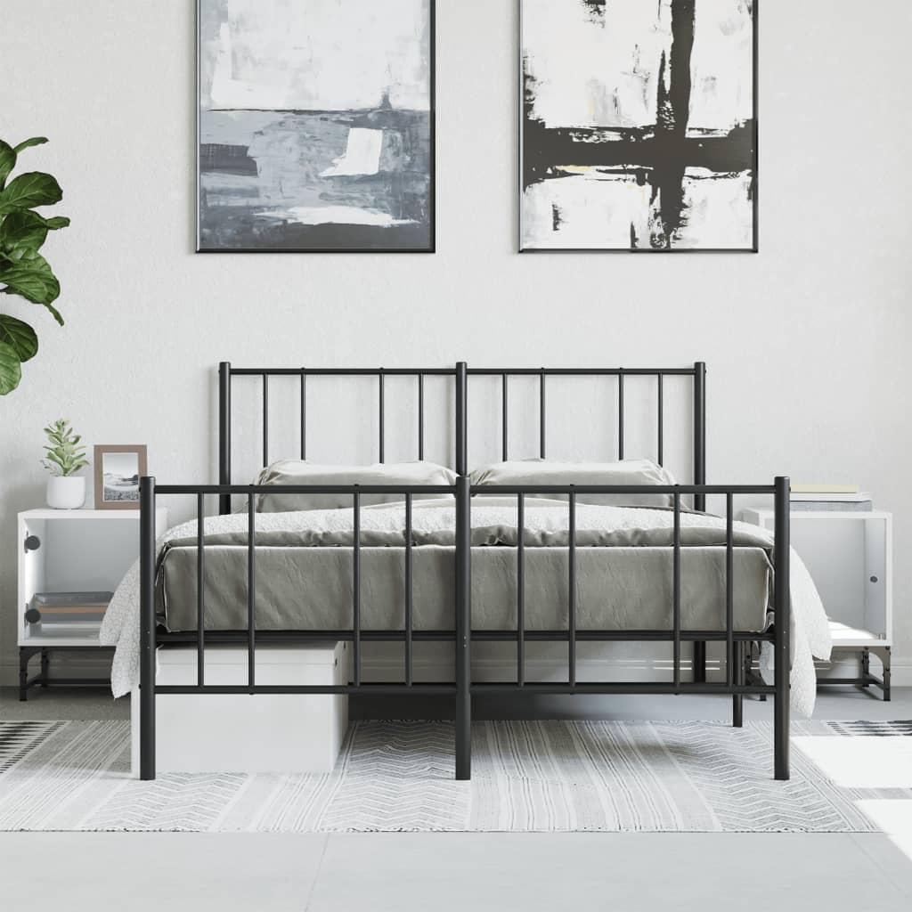 Sengeborde 2 stk. med glaslåger 35x37x50 cm hvid