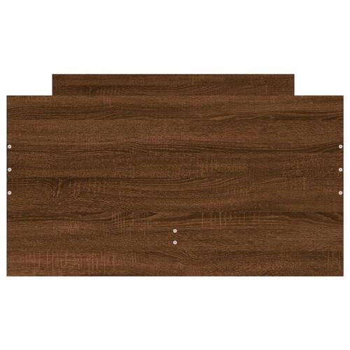 Sengeramme med skuffer 90x190 cm brun egetræsfarve