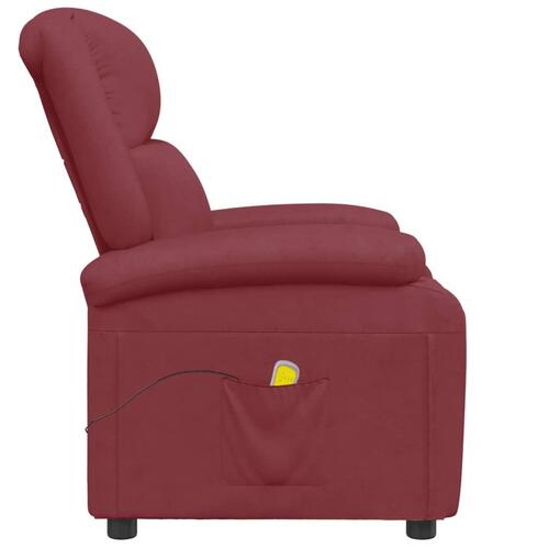 Massagestol kunstlæder vinrød