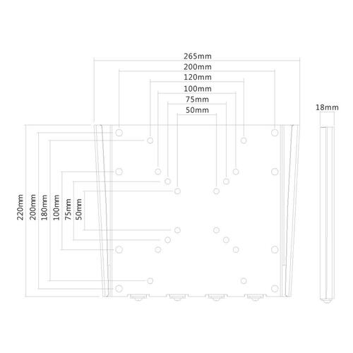 Fastsat TV støtte Neomounts FPMA-W110BLACK 10" 40" 35 kg