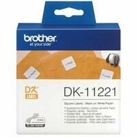 Printer labels Brother Hvid Sort/Hvid