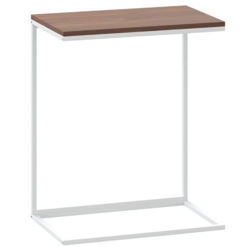Sidebord 55x35x66 cm konstrueret træ hvid