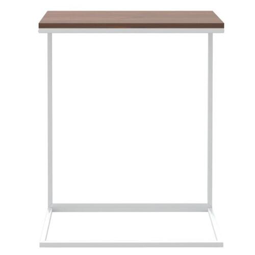 Sidebord 55x35x66 cm konstrueret træ hvid