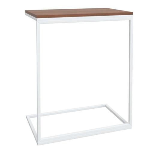 Sidebord 55x35x66 cm konstrueret træ hvid