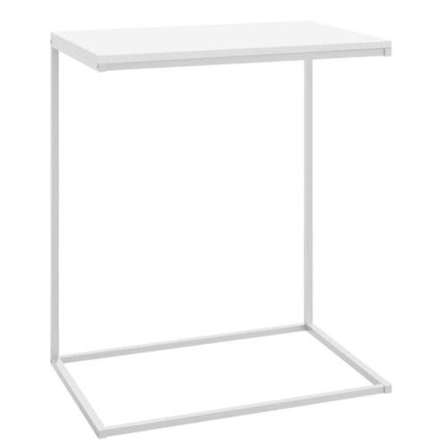Sidebord 55x35x66 cm konstrueret træ hvid