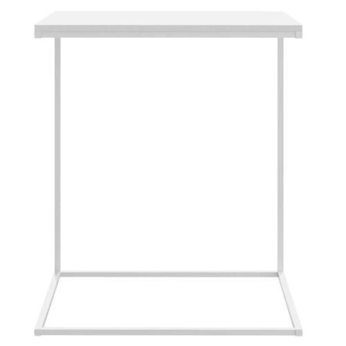 Sidebord 55x35x66 cm konstrueret træ hvid