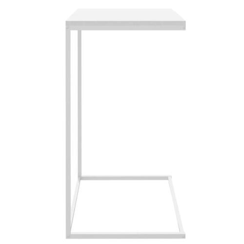 Sidebord 55x35x66 cm konstrueret træ hvid