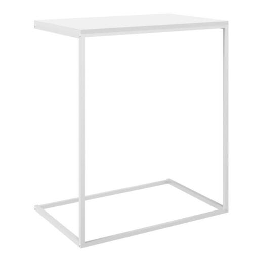 Sidebord 55x35x66 cm konstrueret træ hvid