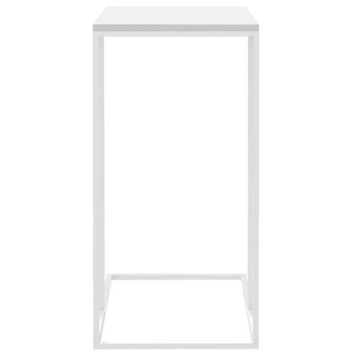 Sidebord 40x30x59 cm konstrueret træ hvid