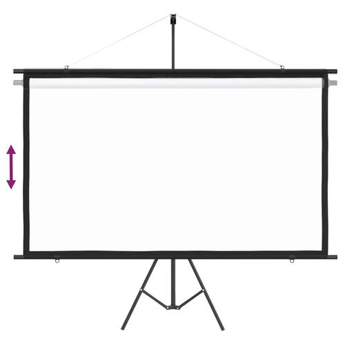 Projektorlærred med trefod 90" 16:9