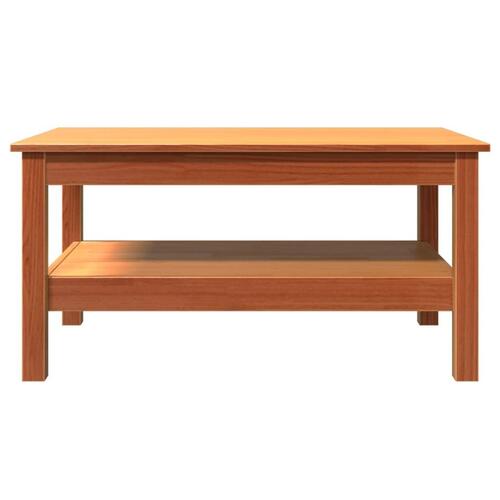 Sofabord 80x50x40 cm massivt fyrretræ gyldenbrun