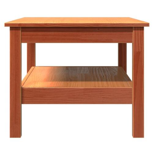 Sofabord 80x50x40 cm massivt fyrretræ gyldenbrun