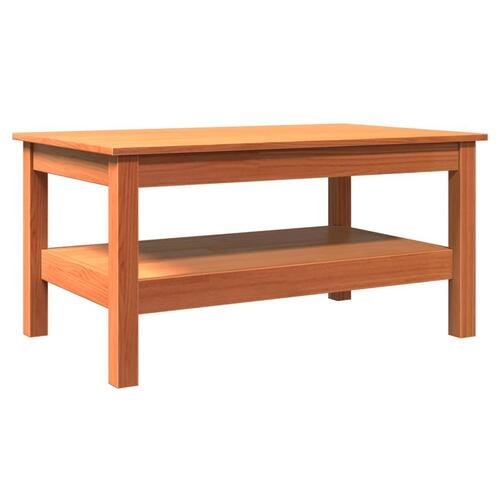 Sofabord 80x50x40 cm massivt fyrretræ gyldenbrun