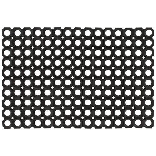 Dørmåtte 60x80 cm rektangulær gummi
