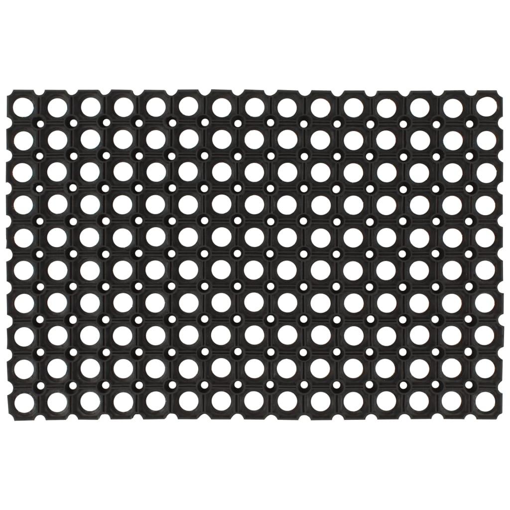 Dørmåtte 60x80 cm rektangulær gummi
