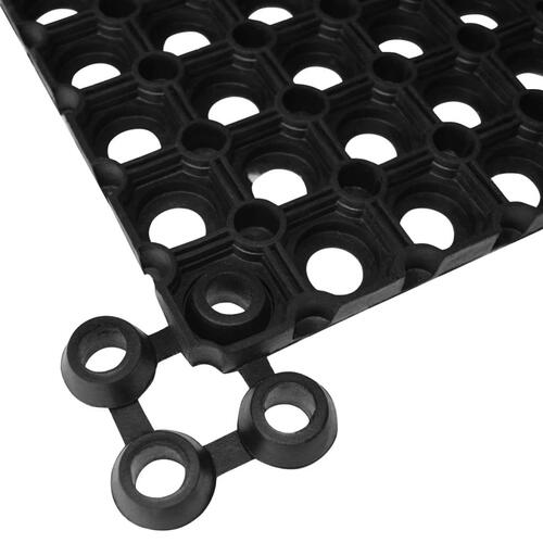 Dørmåtte 60x80 cm rektangulær gummi