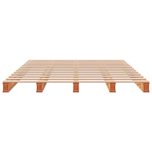 Palleseng 140x200 cm massivt fyrretræ gyldenbrun