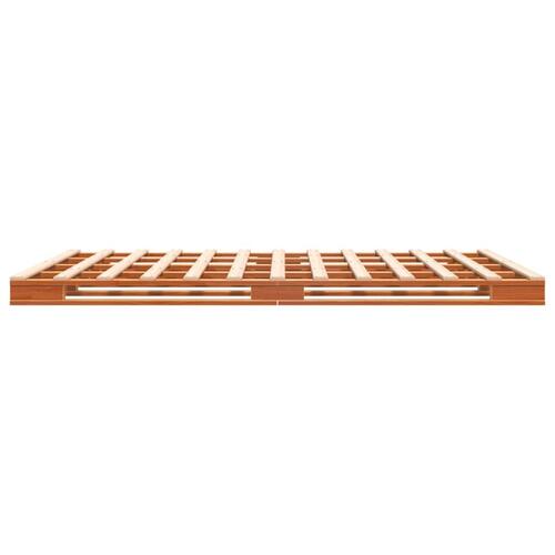Palleseng 140x200 cm massivt fyrretræ gyldenbrun