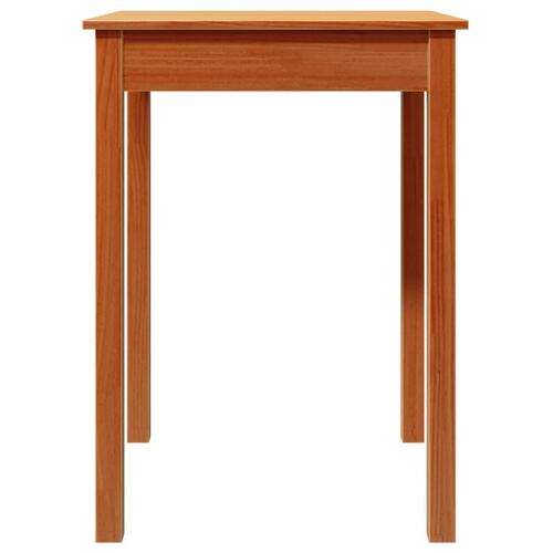 Spisebord 55x55x75 cm massivt fyrretræ gyldenbrun