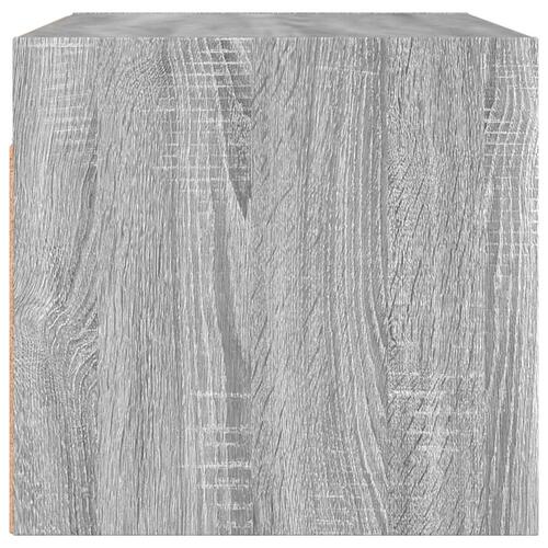Vægskabe med glaslåger 2 stk. 68,5x37x35 cm grå sonoma-eg