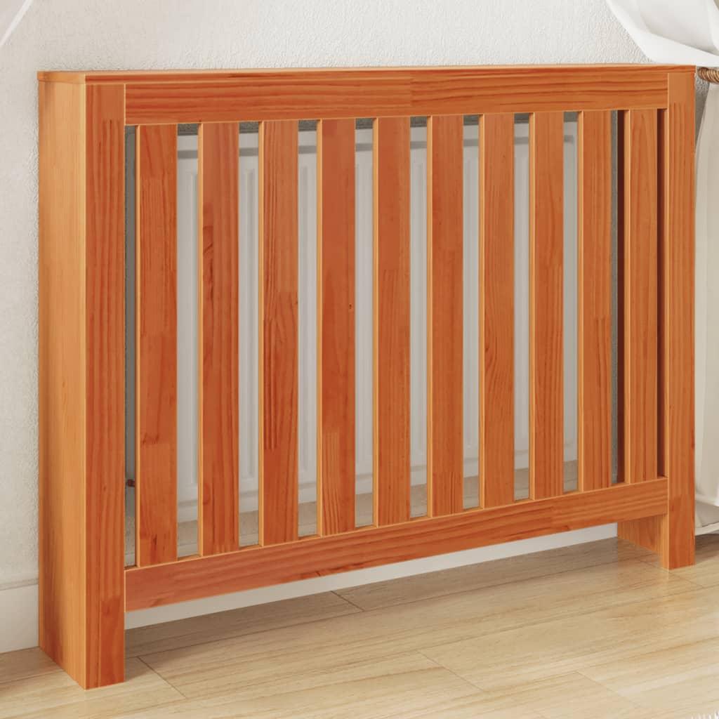 Radiatorskjuler 108,5x19x84 cm massivt fyrretræ gyldenbrun