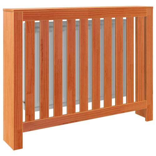 Radiatorskjuler 108,5x19x84 cm massivt fyrretræ gyldenbrun