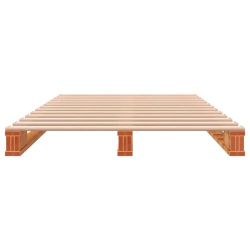 Palleseng 90x200 cm massivt fyrretræ gyldenbrun
