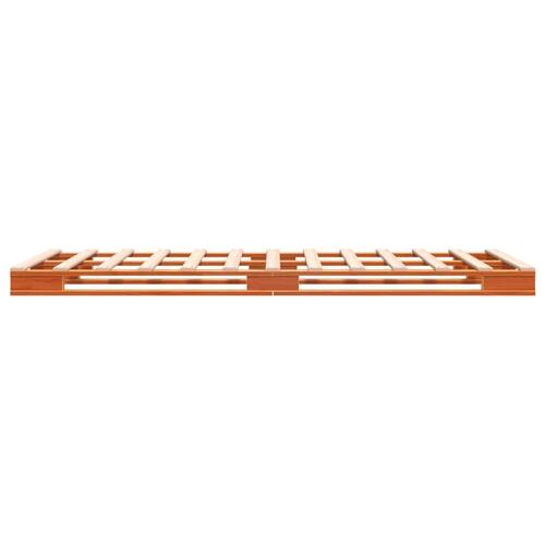Palleseng 90x200 cm massivt fyrretræ gyldenbrun