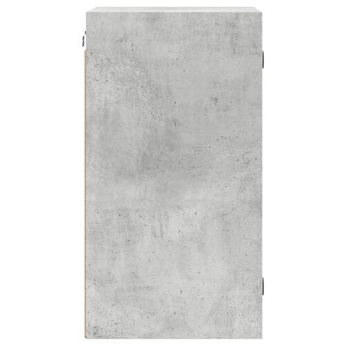 Skab med glaslåger 35x37x68,5 cm betongrå