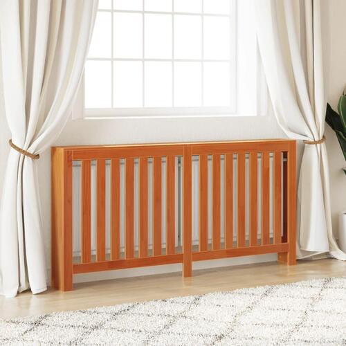 Radiatorskjuler 169x19x84 cm massivt fyrretræ gyldenbrun