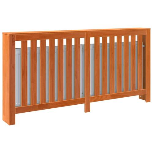 Radiatorskjuler 169x19x84 cm massivt fyrretræ gyldenbrun