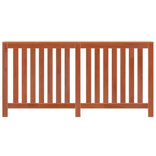 Radiatorskjuler 169x19x84 cm massivt fyrretræ gyldenbrun