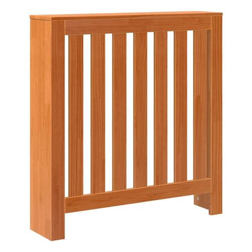 Radiatorskjuler 79,5x19x84 cm massivt fyrretræ gyldenbrun
