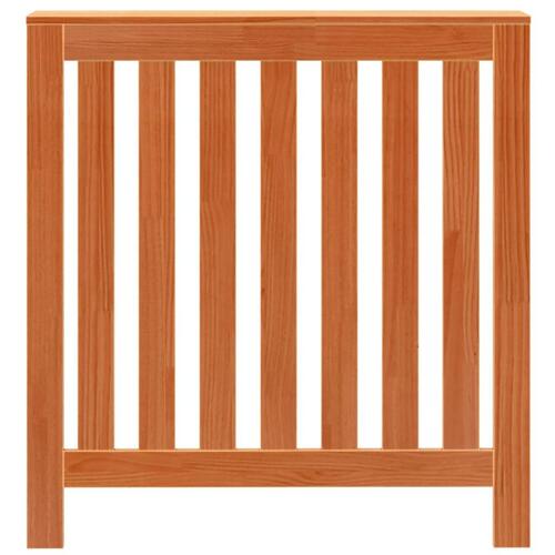 Radiatorskjuler 79,5x19x84 cm massivt fyrretræ gyldenbrun