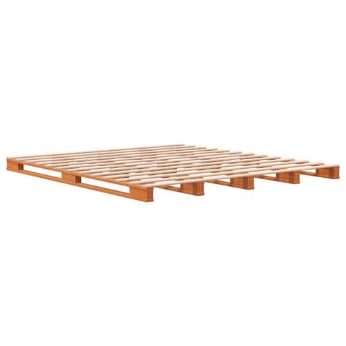 Palleseng 180x200 cm massivt fyrretræ gyldenbrun