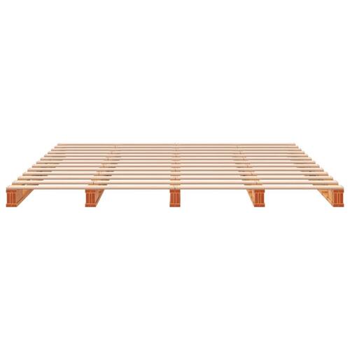 Palleseng 180x200 cm massivt fyrretræ gyldenbrun