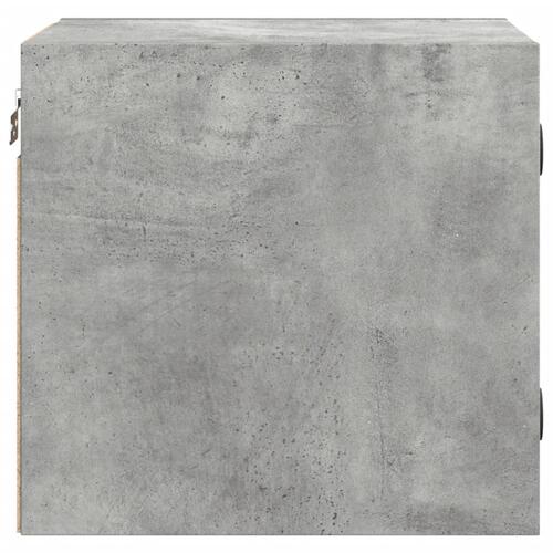 Sengeborde 2 stk. med glaslåger 35x37x35 cm betongrå